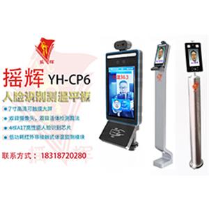 Vertical face recognition thermometer